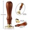 3D Embossed Bee Wax Seal Stamp - Brass Head with Wooden Handle, Making Wax Seals for Wedding Invitation/Envelop/Gift Wrapping